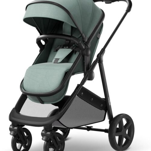 Mompush+Wiz+2-in-1+Convertible+Baby+Stroller+with+Bassinet+Mode.+Foldable+Infant+Stroller+with+Reversible+Seat+and+Large+UPF+50++Canopy