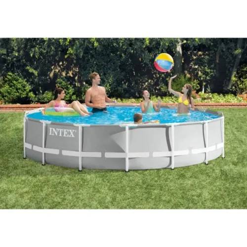 Intex+-+26724NP+-+Kit+piscine+prism+frame+ronde+tubulaire+ø+4.57+x+1.07m
