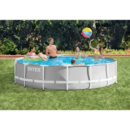 Intex+-+26720NP+-+Kit+piscine+prism+frame+ronde+tubulaire+ø+4.27+x+1.07m