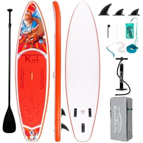 FunWater+Inflatable+Paddleboard+Stand+Up+Paddle+Board+with+Ultra-Light+SUP+Premium+Accessories+Non-Slip+Comfort+Deck+for+Youth＆Adults